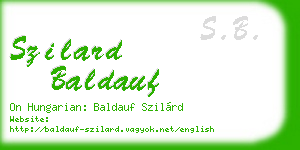 szilard baldauf business card